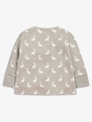 The Little Tailor Baby 2 Piece Jersey Bunny Print 100% Cotton Gift Set - Image 4 of 7