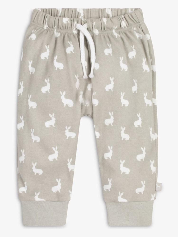 The Little Tailor Baby 2 Piece Jersey Bunny Print 100% Cotton Gift Set - Image 5 of 7