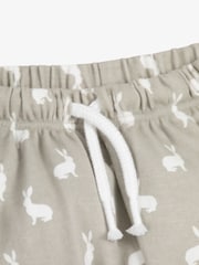 The Little Tailor Baby 2 Piece Jersey Bunny Print 100% Cotton Gift Set - Image 7 of 7