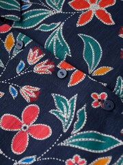 Seasalt Cornwall Blue Windflower Three Quarter Sleeve Tiered Dress - Image 6 of 6