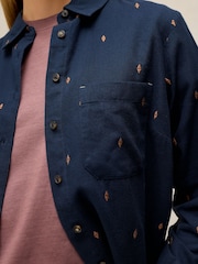 White Stuff Blue Libby Organic Cotton Shirt - Image 3 of 5