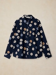 White Stuff Blue Libby Organic Cotton Shirt - Image 5 of 5