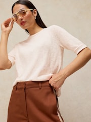 White Stuff White Betsy Short Sleeve T-Shirt - Image 1 of 5