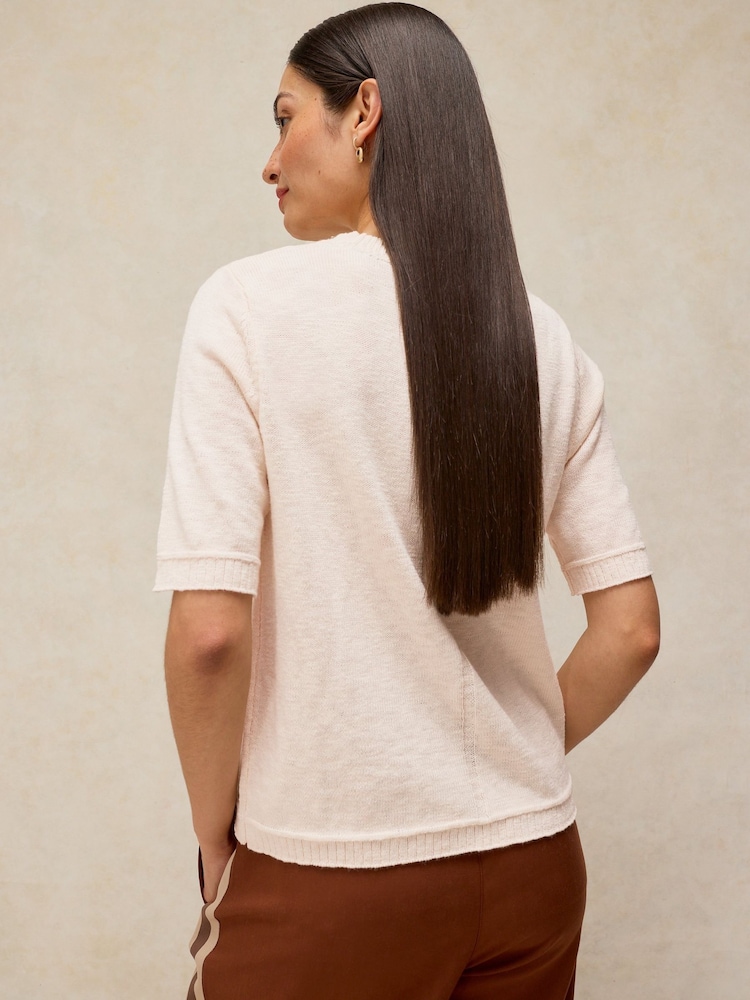 White Stuff White Betsy Short Sleeve T-Shirt - Image 2 of 5 White Stuff White Betsy Short Sleeve T-Shirt - Image 2 of 5
