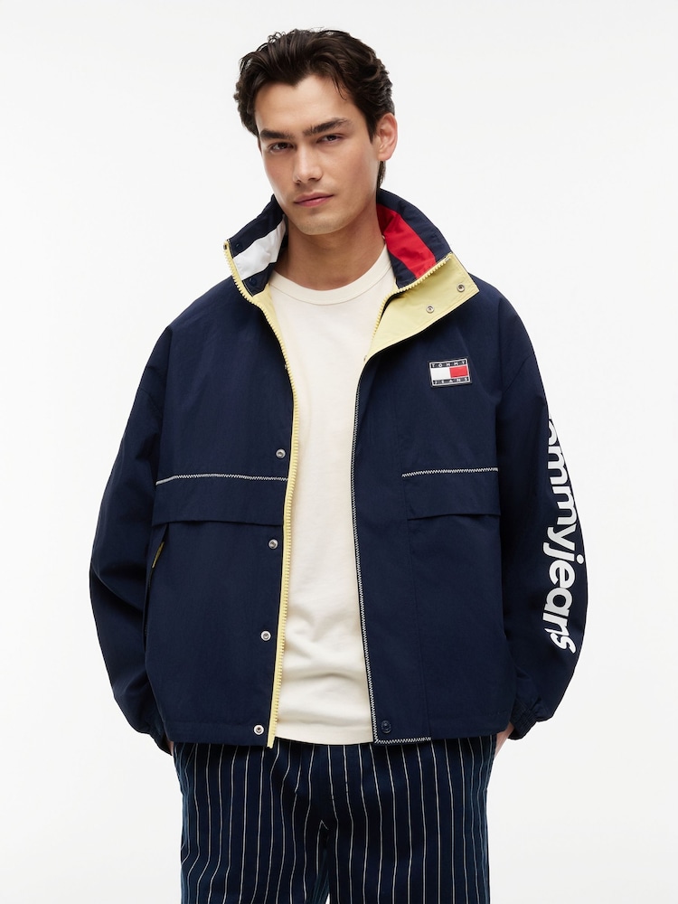 Tommy Jeans Blue Oversized Regatta Jacket - Image 1 of 6