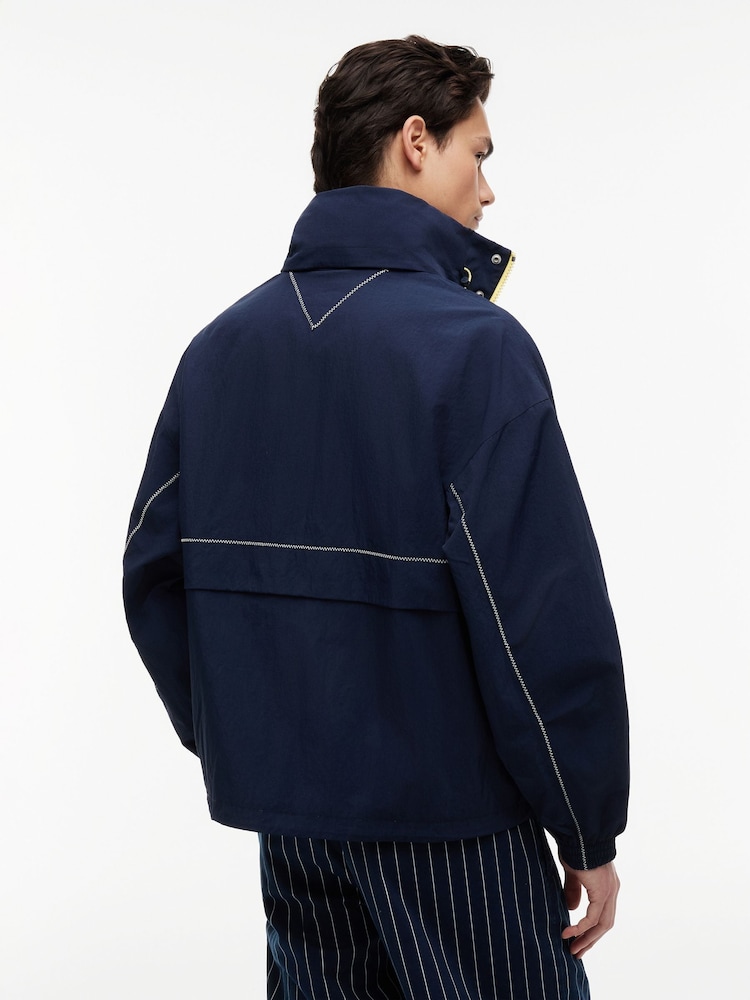 Tommy Jeans Blue Oversized Regatta Jacket - Image 2 of 6