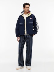 Tommy Jeans Blue Oversized Regatta Jacket - Image 3 of 6