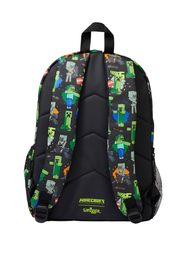 Smiggle Green Minecraft Classic Backpack - Image 2 of 4