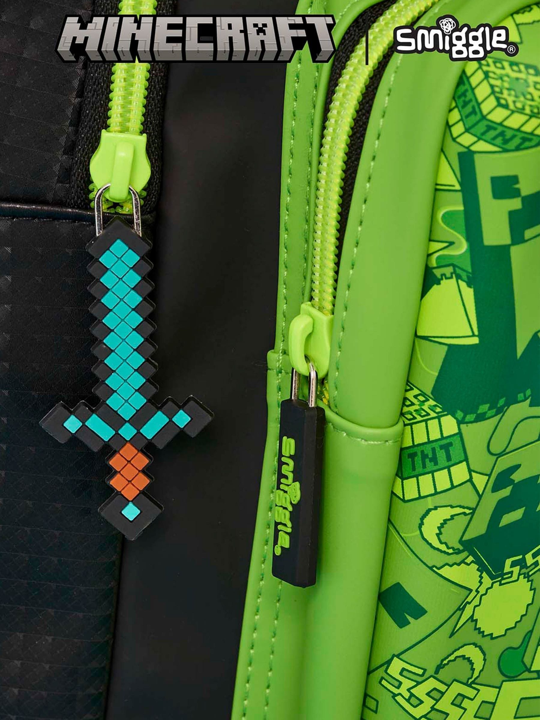 Buy Smiggle Green Minecraft Classic Backpack from Next USA