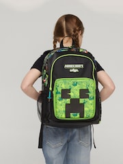 Smiggle Green Minecraft Classic Backpack - Image 4 of 4