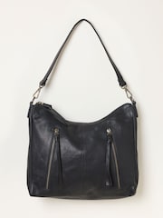 FatFace Polly Black Leather Crossbody Bag - Image 1 of 3