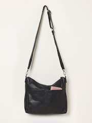 FatFace Polly Black Leather Crossbody Bag - Image 2 of 3