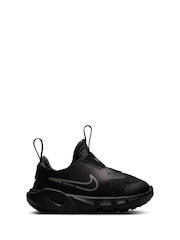 Nike Black/Silver Flex Runner 2 Infant Trainers - Image 1 of 8