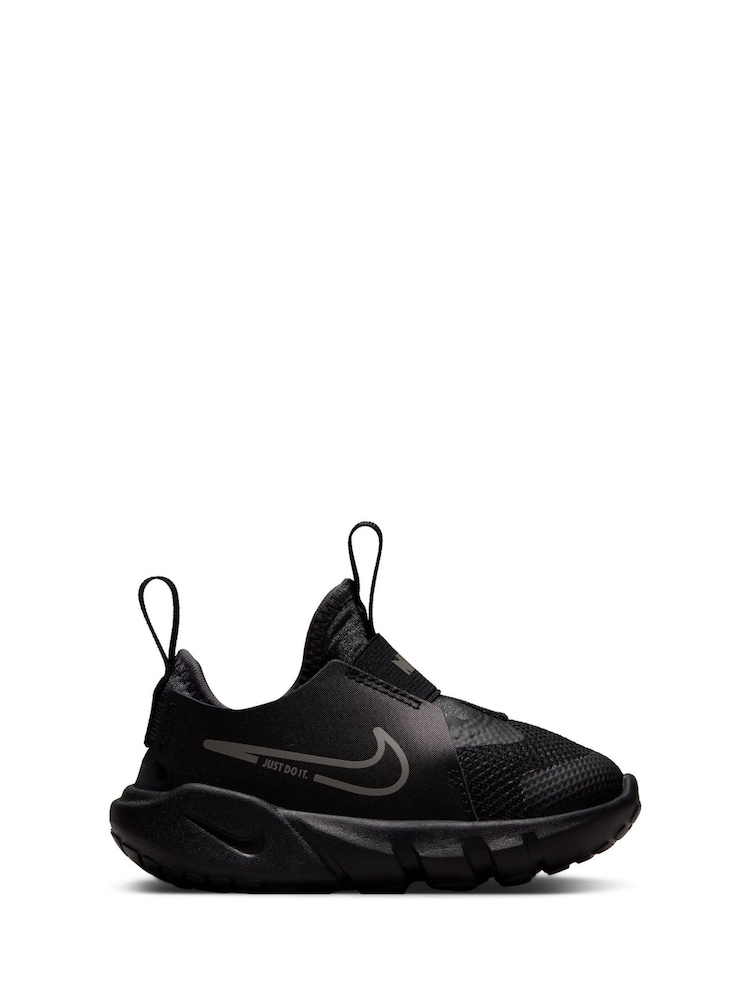 Nike Black/Silver Flex Runner 2 Infant Trainers - Image 1 of 8