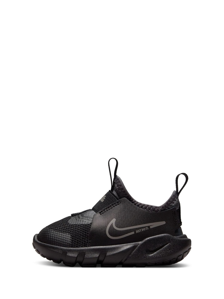 Nike Black/Silver Flex Runner 2 Infant Trainers - Image 2 of 8