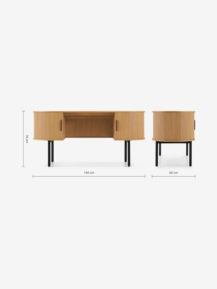 MADE.COM Oak Tambo Wide Desk - Image 3 of 3