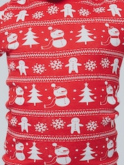Harry Bear Red Snuggle Fit 100% Cotton Christmas Pyjamas - Image 3 of 5
