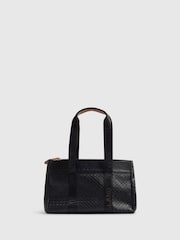 River Island Black Embossed Monogram Tote Bag - Image 3 of 6