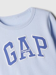 Gap Blue Baby Logo Crew Neck Sweatshirt (Newborn-5yrs) - Image 3 of 3