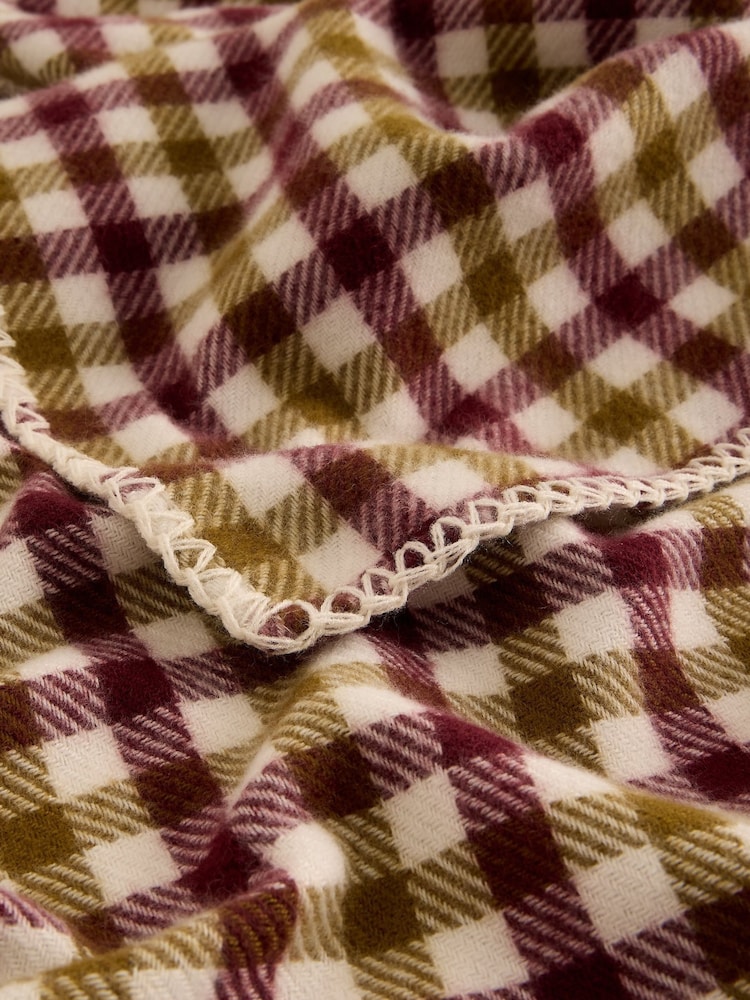 White Stuff Green Check Poncho - Image 5 of 5