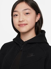 Черный - Флисовое худи на молнии Nike Tech - Image 4 of 7