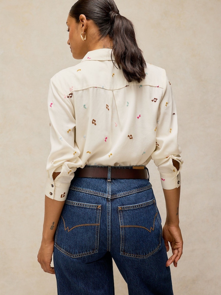 White Stuff White Libby Organic Cotton Shirt - Image 2 of 6 White Stuff White Libby Organic Cotton Shirt - Image 2 of 6