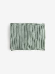 Sage Green Ribbed Knitted Snood (1-16yrs) - Image 2 of 3