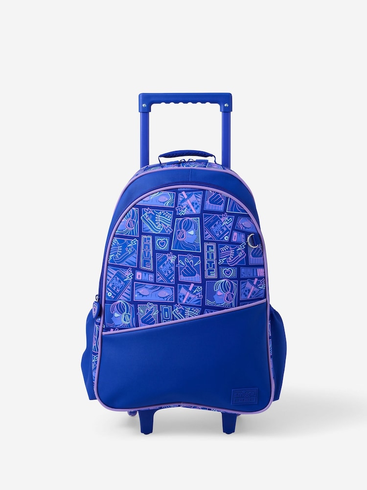 Smiggle Purple Discover Trolley Backpack - Image 1 of 3 Smiggle Purple Discover Trolley Backpack - Image 1 of 3