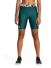 Under Armour Green Womens Heat Gear Authentics Shorts - Image 1 of 6