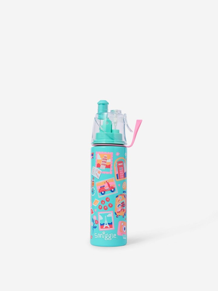 Smiggle Discover Insulated Stainless Steel Spritz Drink Bottle 500ml - Bilde 1 av 1
