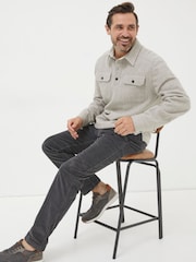 FatFace Grey Straight Cord Trousers - Image 3 of 4