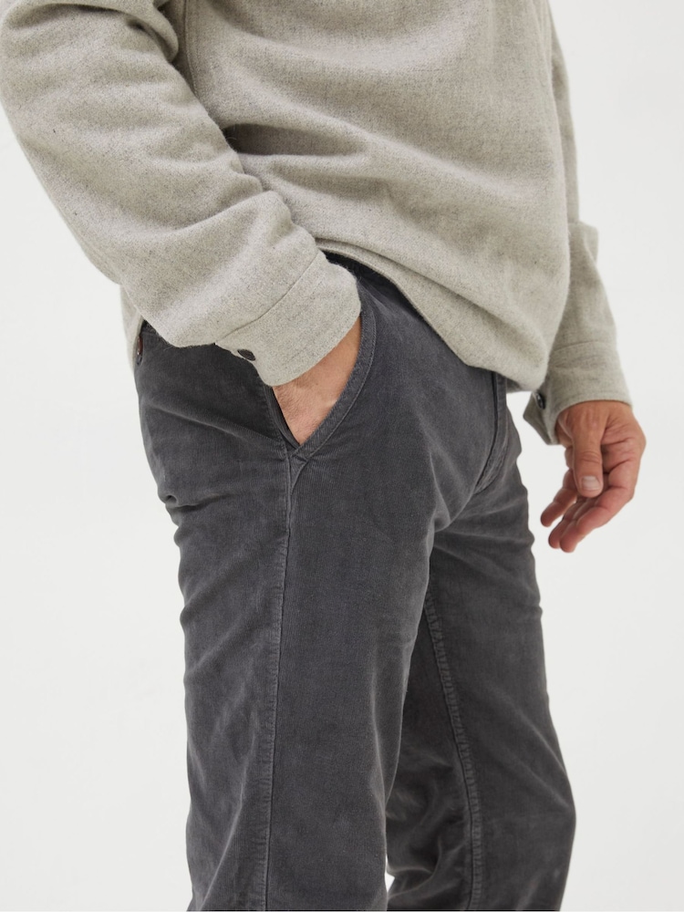 FatFace Grey Straight Cord Trousers - Image 4 of 4