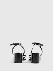 River Island Black Block Heel Toe Thong Sandals - Image 5 of 6