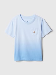 Blau - Gap Kurzärmeliges T-Shirt mit Rundhalsausschnitt (Baby bis 5 Jahre) - Bild 4 von 6