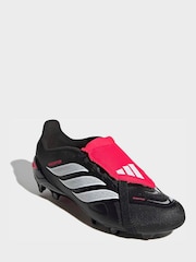 adidas Black Predator League Fold-Over Tongue Firm Ground Football Boots - Image 1 of 9