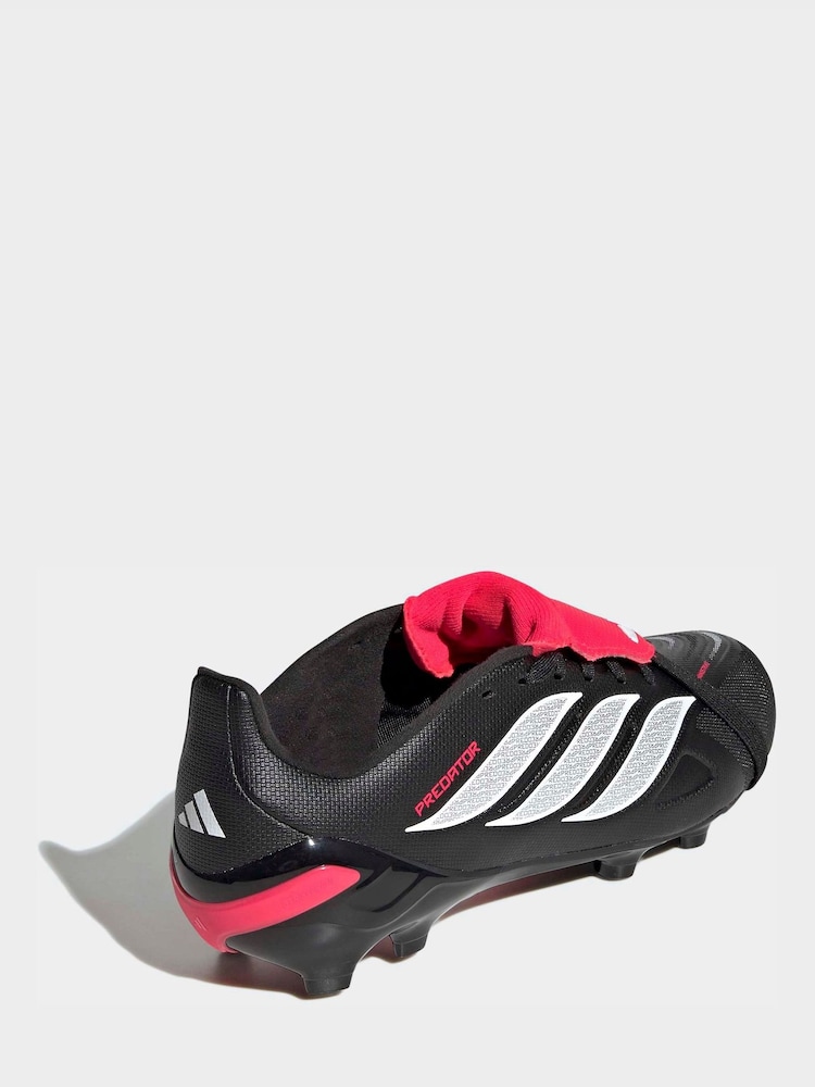 adidas Black Predator League Fold-Over Tongue Firm Ground Football Boots - Image 2 of 9