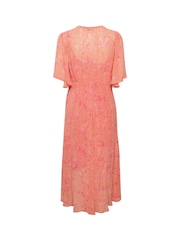 Cream Pink Chery Midi Dress - Image 5 of 5