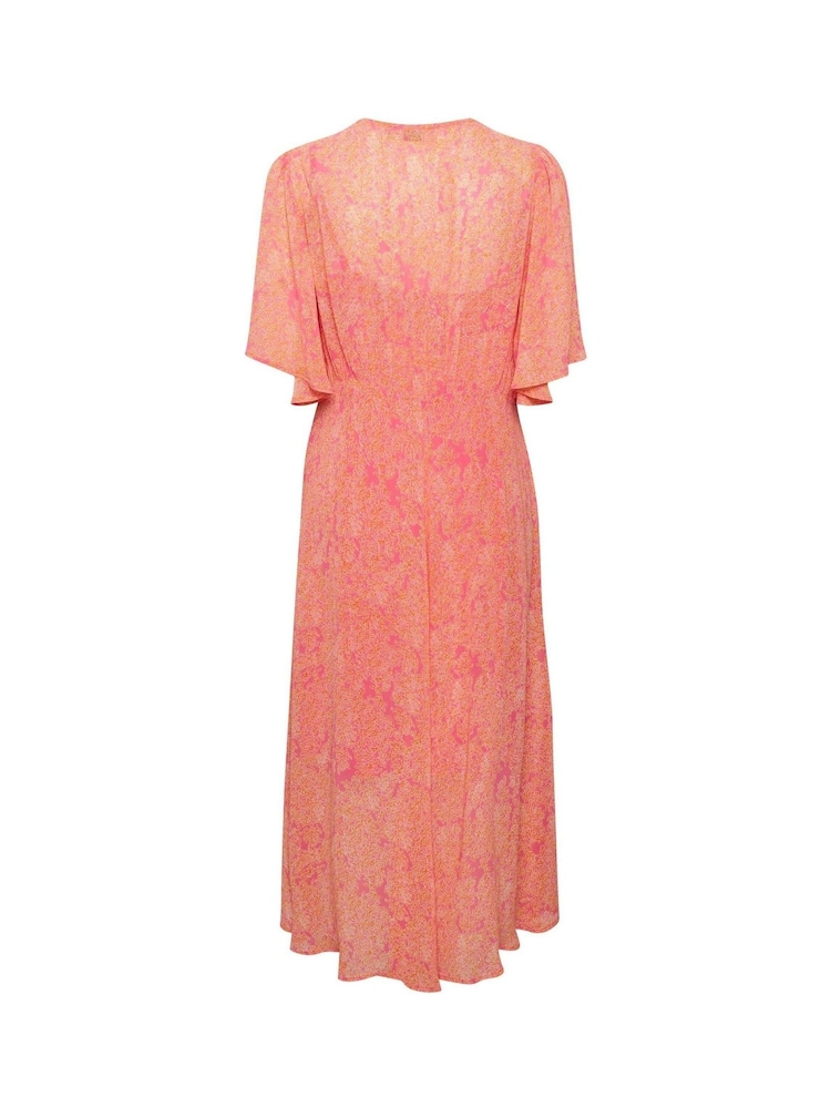 Cream Pink Chery Midi Dress - Image 5 of 5
