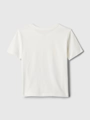 Gap White Dino Graphic Short Sleeve Crew Neck T-Shirt (Newborn-5yrs) - Image 2 of 2