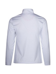 Ted Baker Sport White Thimpson Half Zip Golf Mid Layer Fleece - Image 2 of 4