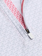 Ted Baker Sport White Thimpson Half Zip Golf Mid Layer Fleece - Image 3 of 4