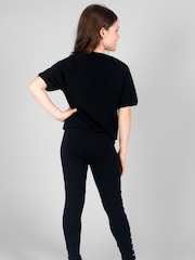 Pineapple Black Heart Stud Leggings - Image 4 of 4