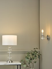 Dar Lighting Silver Oleana Table Lamp - Image 2 of 4