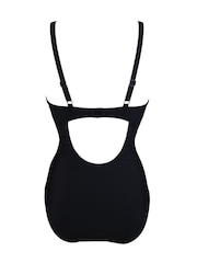 Pour Moi Black Splash Padded Underwired Control Swimsuit - Image 5 of 5