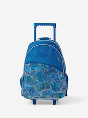 Smiggle Blue Discover Trolley Backpack - Image 1 of 3