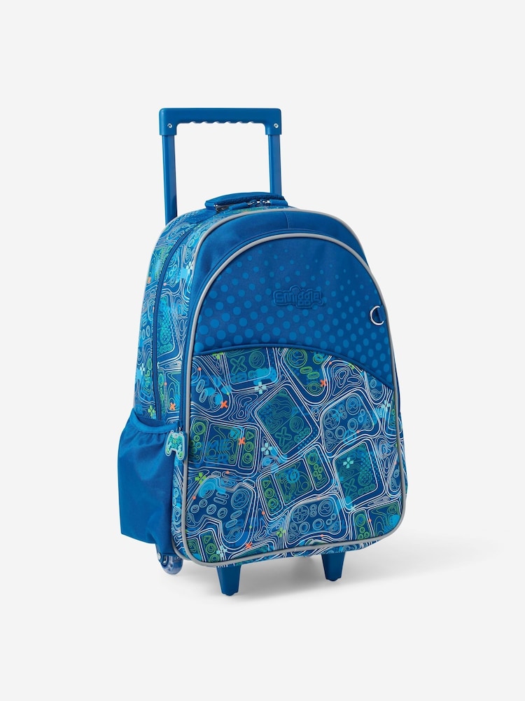 Smiggle Blue Discover Trolley Backpack - Image 2 of 3 Smiggle Blue Discover Trolley Backpack - Image 2 of 3