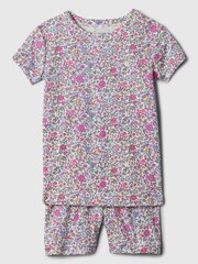 Gap Pink Floral Top and Shorts Pyjama Set - Image 1 of 1