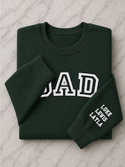 Personalised Dad Sweatshirt with Names on Sleeve by Loveabode - Image 3 of 4