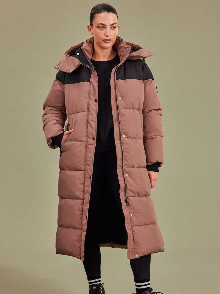 Pink Elements Longline Waterproof Padded Coat - Image 1 of 10