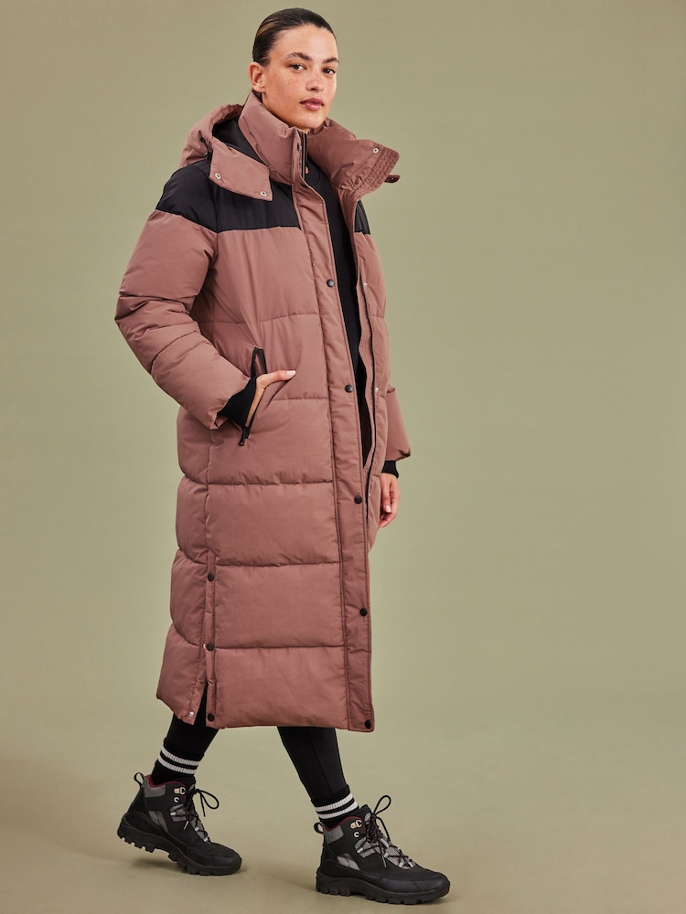 Pink Elements Longline Waterproof Padded Coat - Image 2 of 10
